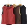 2026 Spring Plus Size Reversible Hooded Vest for Women - Slimming Cardigan Top 2610
