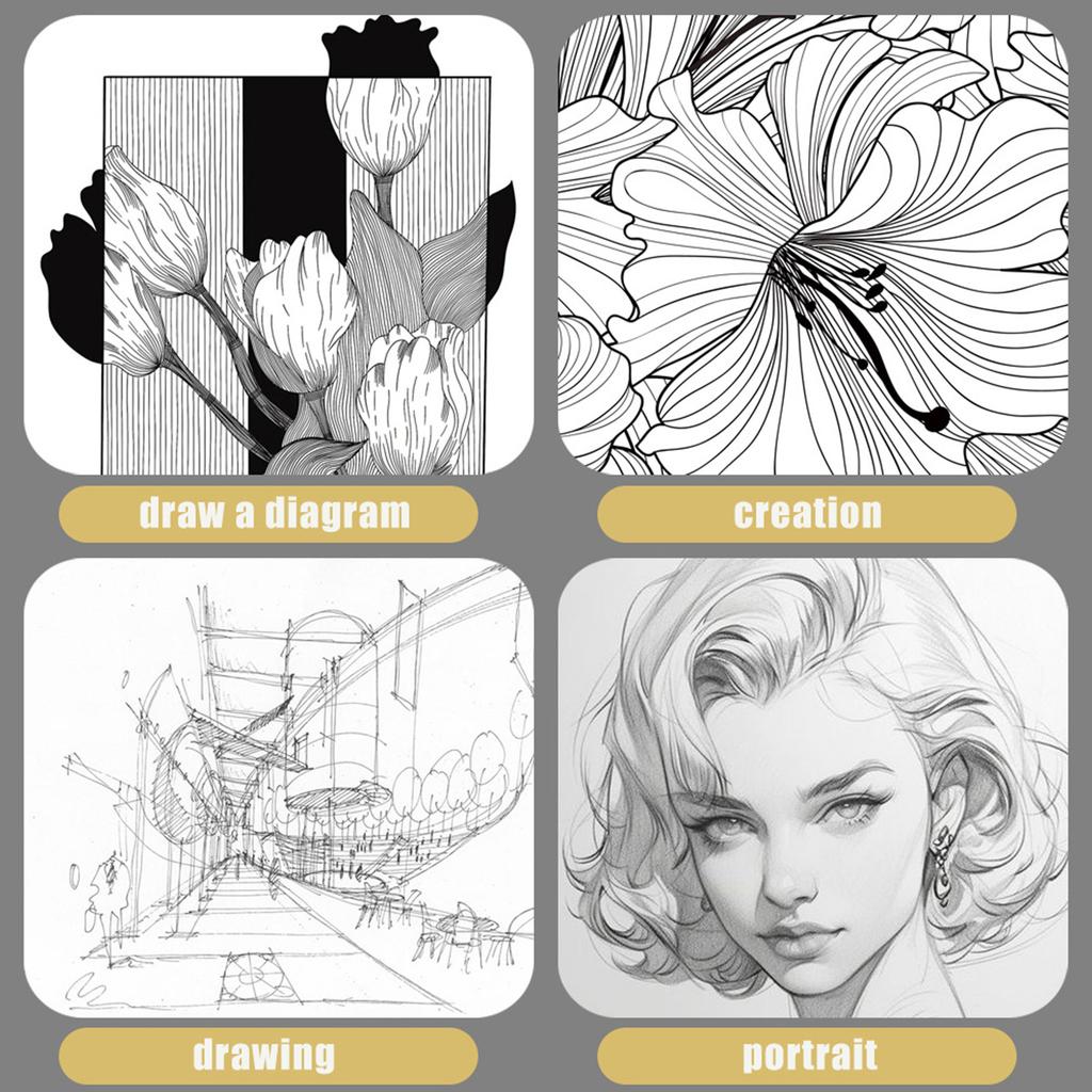 12Pcs Waterproof Fine Liner Pen Artist Sketching Tool For Artists Student Technical Drawing Creative Art Illustrations