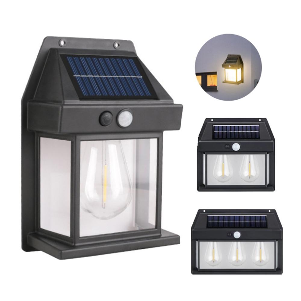 Powerful Outdoor Solar LED Street Light Waterproof Solar Lamp Garden Yard Pathway Wall Decoration External Lighting Fixture