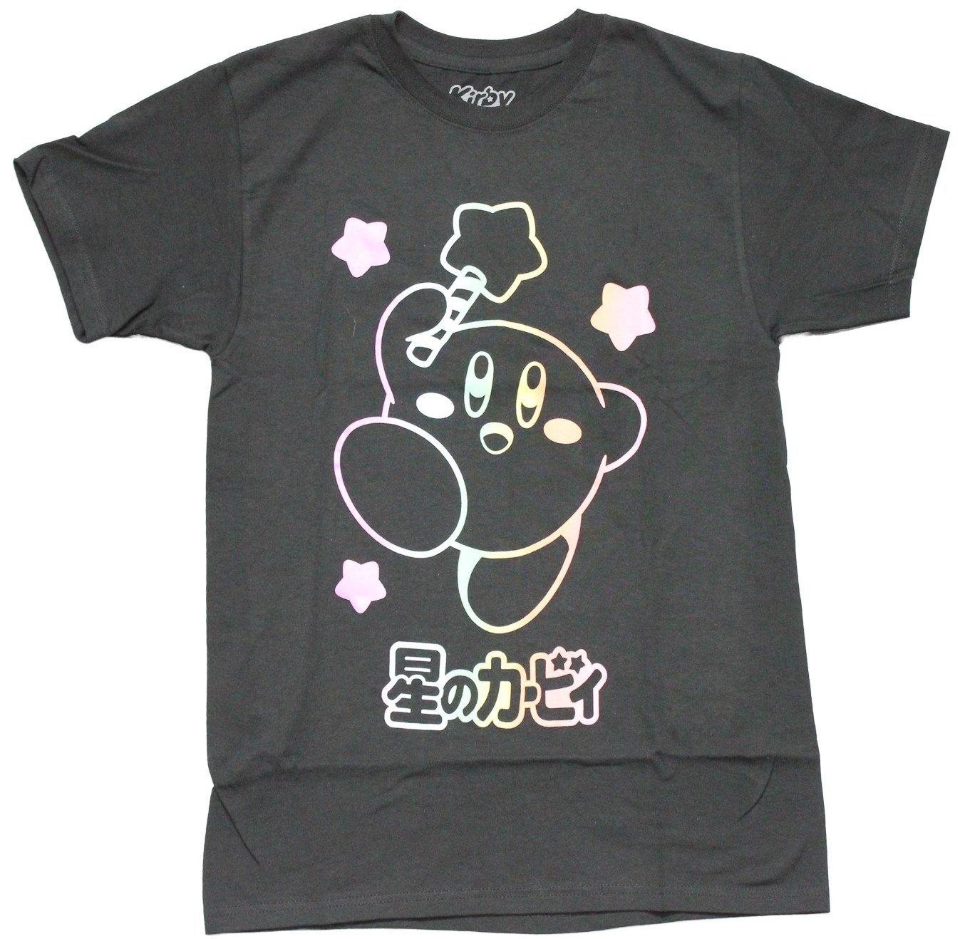 Kirby New Adult T-shirt Colorful Star Wand Jumping Kirby XXXL