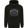 Gothic Skulls Heavy Metal Rock Music Goth Biker hoodie-Casual Pullover Sweatshirt