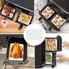 100Pcs Air Fryer Paper Disposable Non-Stick Kitchen Baking Oil-Proof Paper Micro-Wave Barbecue Oven Fryer Papers Steamer Paper
