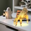 Animated Zombie Hand Halloween Decoration Sound Activated Sensor Walking Hand Realistic Lighted Hand with Spooky Sound for Haunted House Decor
