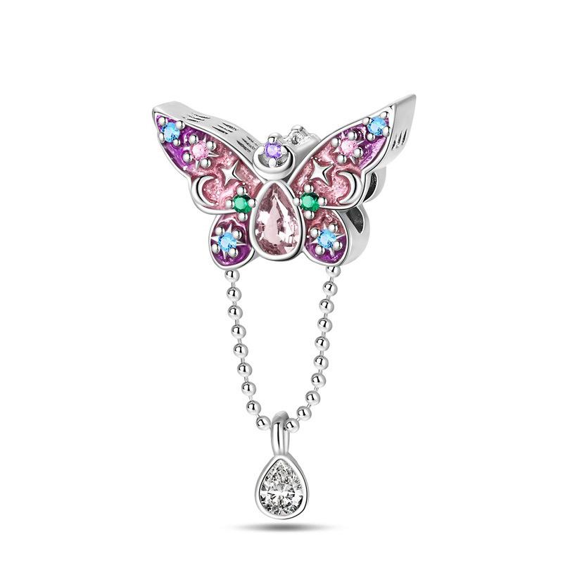 Colorful Zircon Butterfly Fringe Bead DIY Handmade Jewelry Making Kit