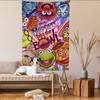 Cartoon SSesame SStreets Hippie Wall Hanging Tapestries for Living Room Home Dorm Decor Art Home Decor