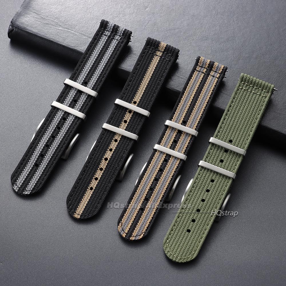 Curea de ceas din pânză și nailon 20mm 22mm Brățară universală cu eliberare rapidă pentru bărbați Femei Curea sport Accesorii pentru brățară smartwatch