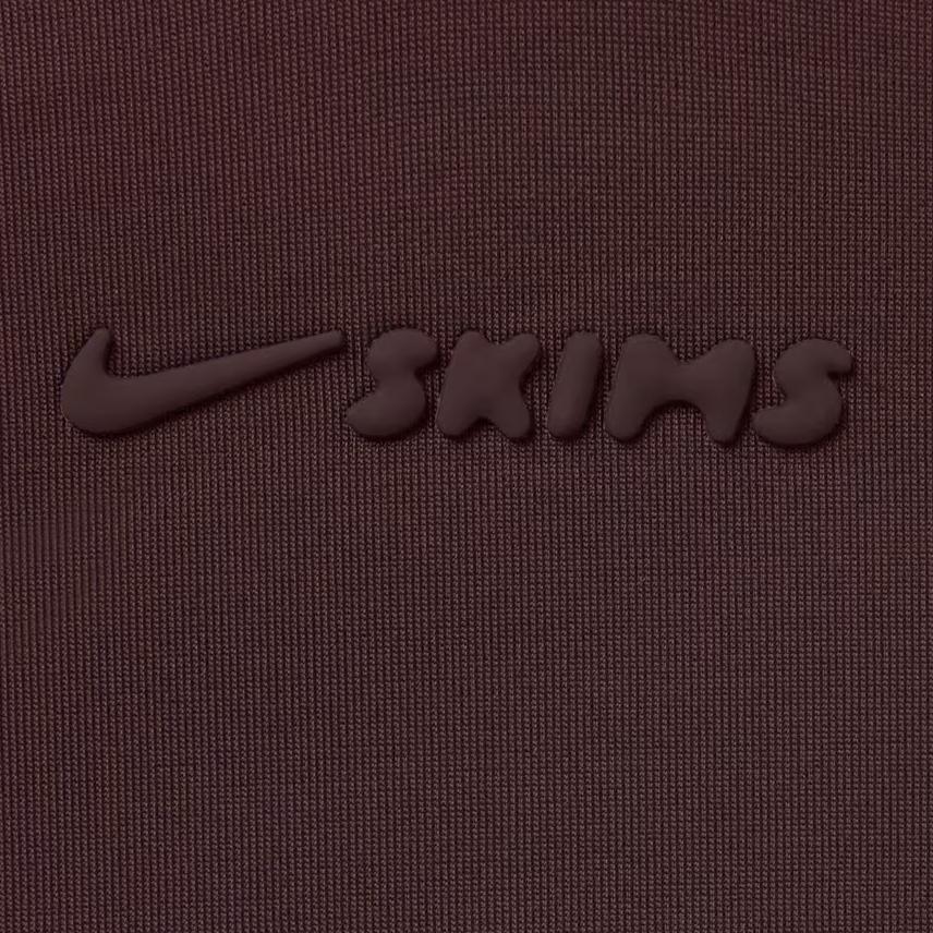 NikeSKIMS Shine Long Sleeve Half Zip Phoenix Women Tops Brown TP-ZUP-7350W-PHO