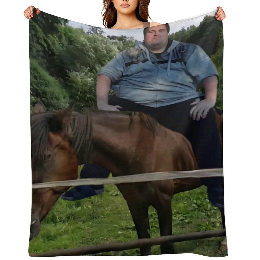 Plakat Drachenlord - Koń Blu (2025) Powiększony, wysokiej jakości plakat Koc do rzucania Sofa Włosy sofa łóżko Koce