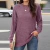 Women's Casual Fashion Long Sleeve Shirt Oversized Solid Color Tops