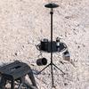 Detachable Camping Table with Tripod Storage Bag Heavy Duty Lightweight Aluminum Alloy Outdoor Picnic Portable Round Dining Table