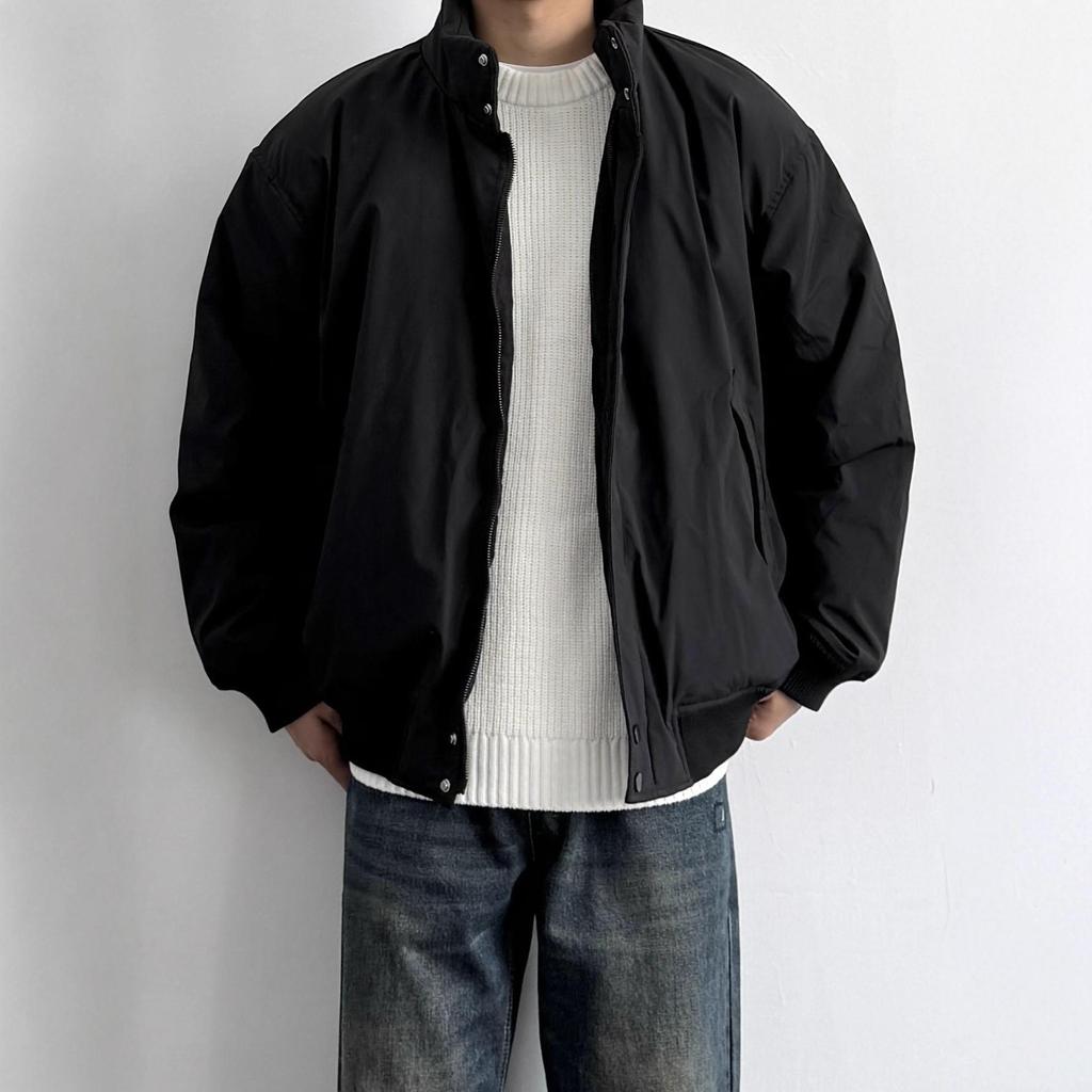 Men's Retro Casual Stand Collar Cotton Jacket - Autumn/Winter Warmth