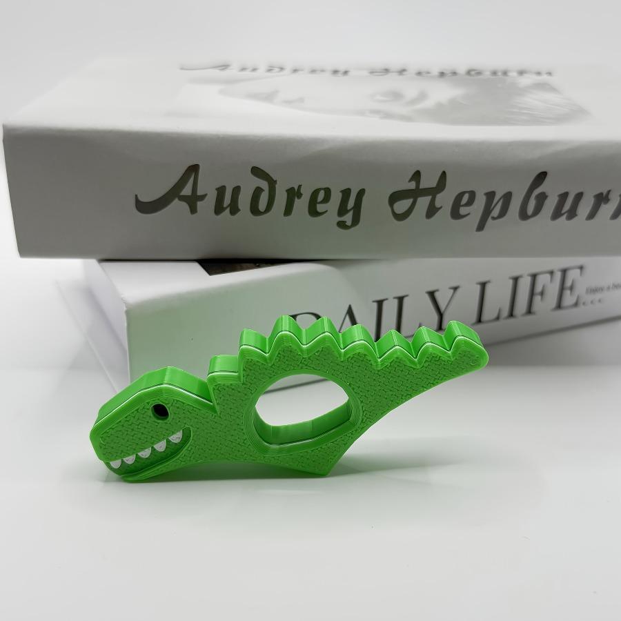 2pcs Dinosaur Thumb Bookmarks - Green Dinosaur Design, Durable PP Material, Portable Page Separator, Ideal for Book Lovers, Teachers, Students
