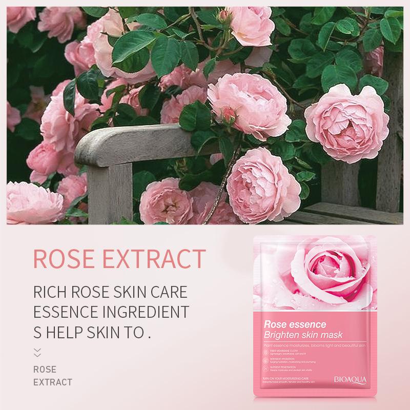 8pcs Face Mask Natural Fruit Plant Moisturizing Oil-Control Blueberry Orange Strawberry Rose Facial Masks Skin Care Cosmetics