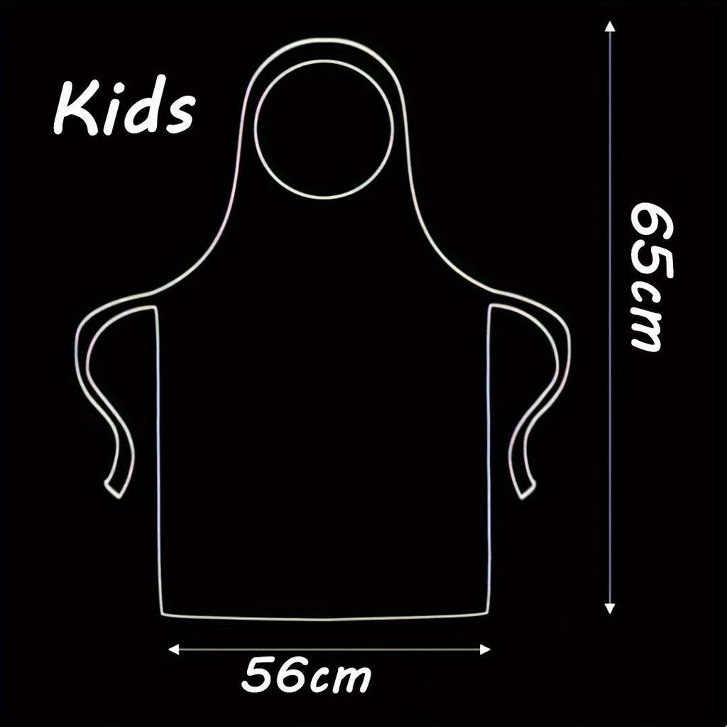 Waterproof Plastic Apron For Painting Bibs Disposable Smocks Bibs For Cooking Housework Picnic Clear Plastic For Adults Kids