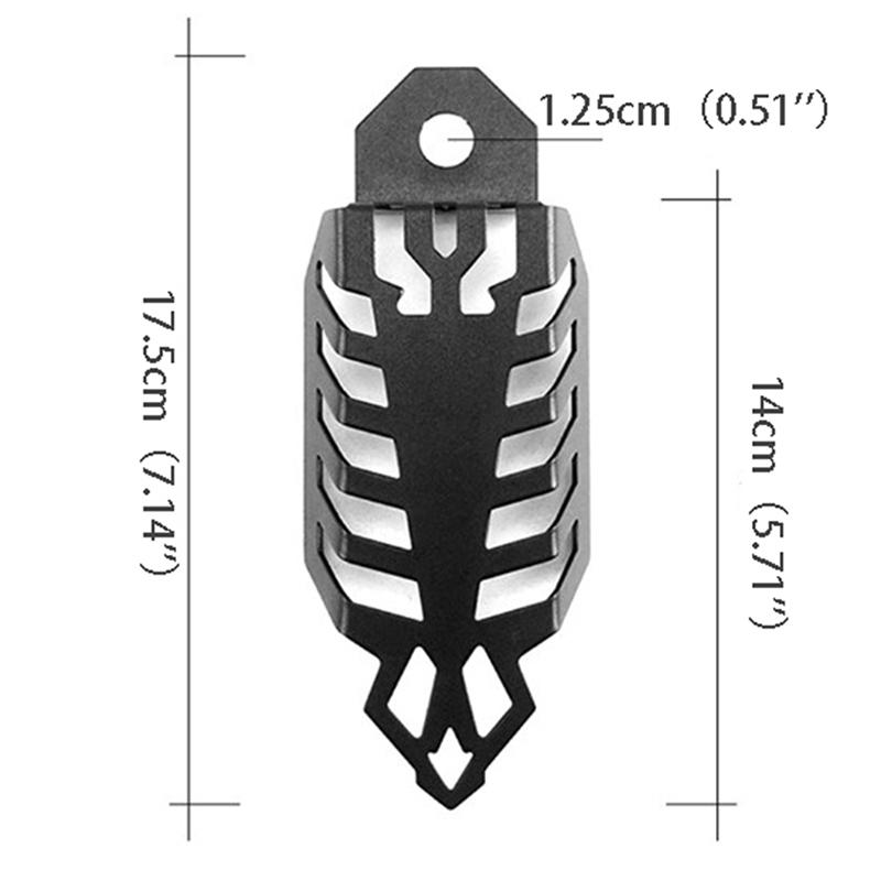 1Pc Motorcycle Shock Absorber Cover Front Rear Fork Decor Aluminium Protector 2 Size