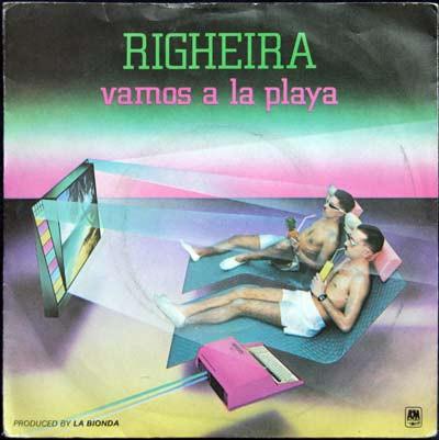7inch Record RIGHEIRA - Vamos A La Playa AM137 A&M Records 1983 UK Dance & Electronica Used