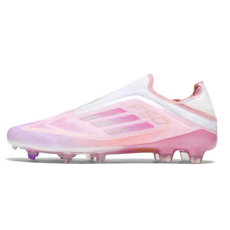 

F50 новые бесшнуровочные бесшовные кроссовки для молодежного футбола, шипы, мужские и женские, для соревнований по футболу 38