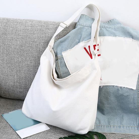 Damen Umhängetasche aus einfarbigem Segeltuch mit verstellbarem Riemen, Aufbewahrungstasche für Handtaschen