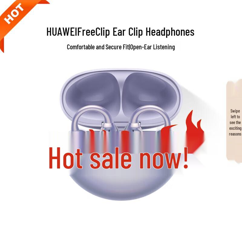 Huawei FreeClip Open-Ear Wireless Bluetooth Earbuds