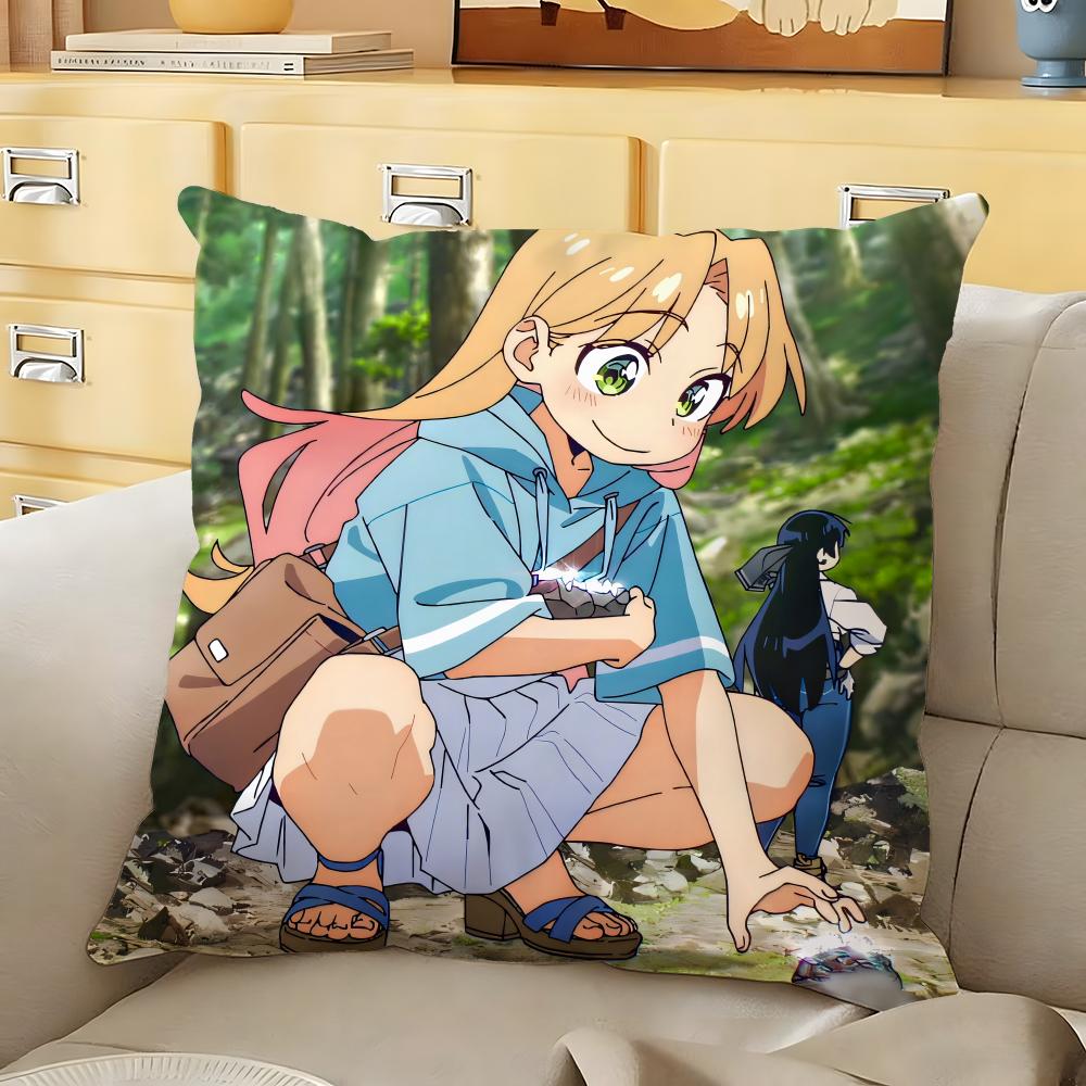 Cute Ruri Rocks Cushion Cover Soft Durable Reversible Pillow Cover Home Car MultiScene Daily Comfort Pillowcase