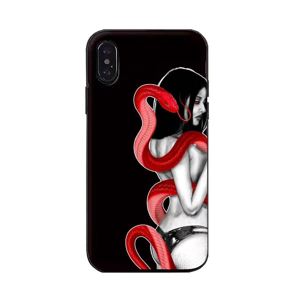 cartoon girl phone case for iphone 17 pro max 16 plus 15 14 13 11 silicone back cover for iphone 12 xr x xs shell bumper