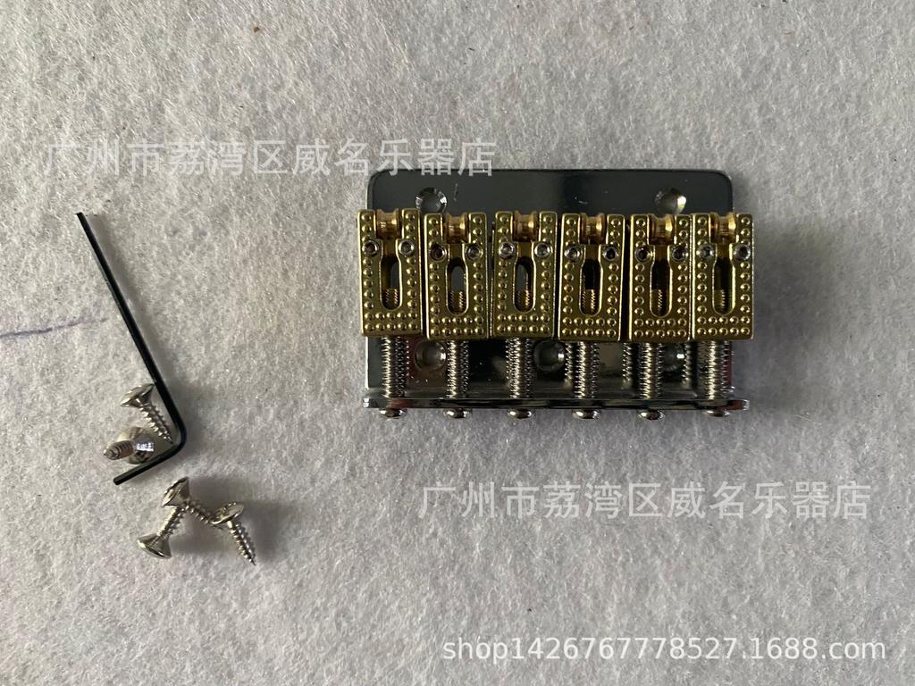 Premium Children's Electric Guitar Accessories: 65mm Roller Saddle Bridge Tailpiece in Silver, Black, Gold.