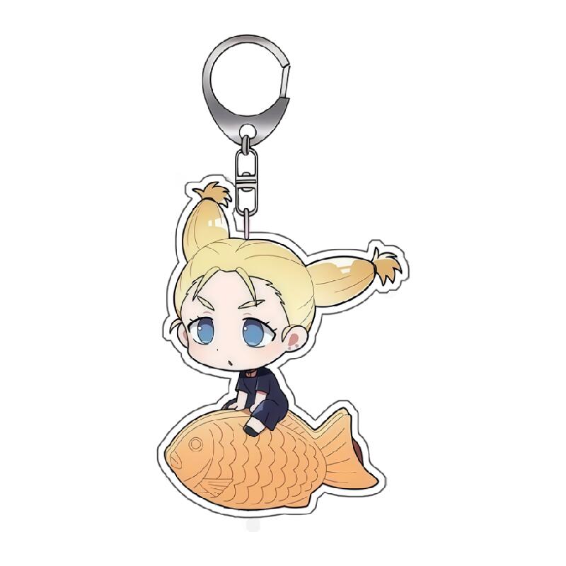 Portachiavi Anime per Jjk Yuji Itadori Nobara Kugisaki Satoru Gojo Utahime Iori Versione Q Decorazione Fatta a Mano Ciondolo Portachiavi