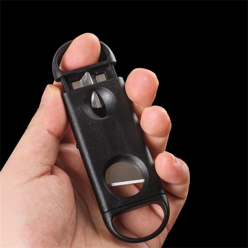 Cigars Cutter Sharp Cigars Scissors Knives Portable Cigars Guillotine Circle Cutting Precisely Designed Blades Fast Firm Cutting