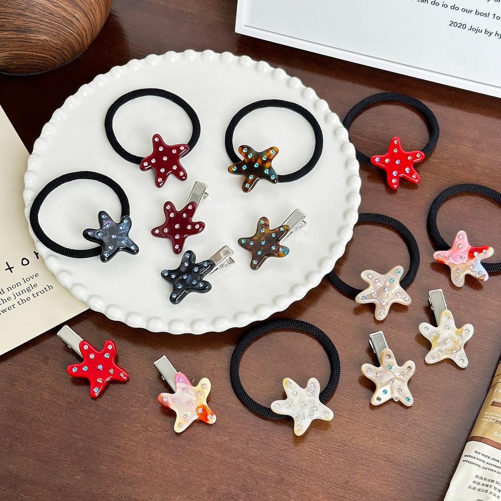 Star Acetate Fashionforward Hair Clip With Sparkly Rhinestones Tailored For Women Sophisticated