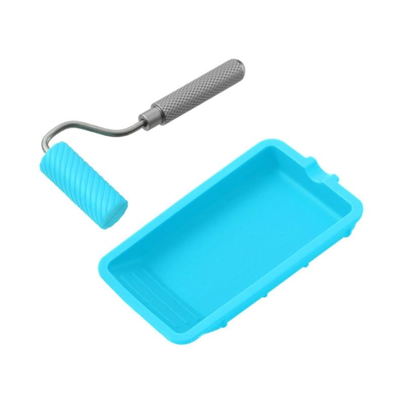 Professional Adhesive Spreading Roller With Reusable Tray Nonstick Surfaces Easy To Clean Brush For Model Building Tasks