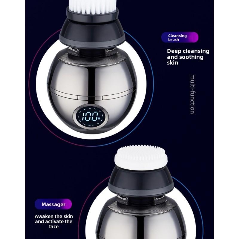 Men's Electric Shaving Kit - Intelligent Seven-blade Electric Shaver for Shaving Facial Hair, Perfect for Clean-shaven Heads At Home.