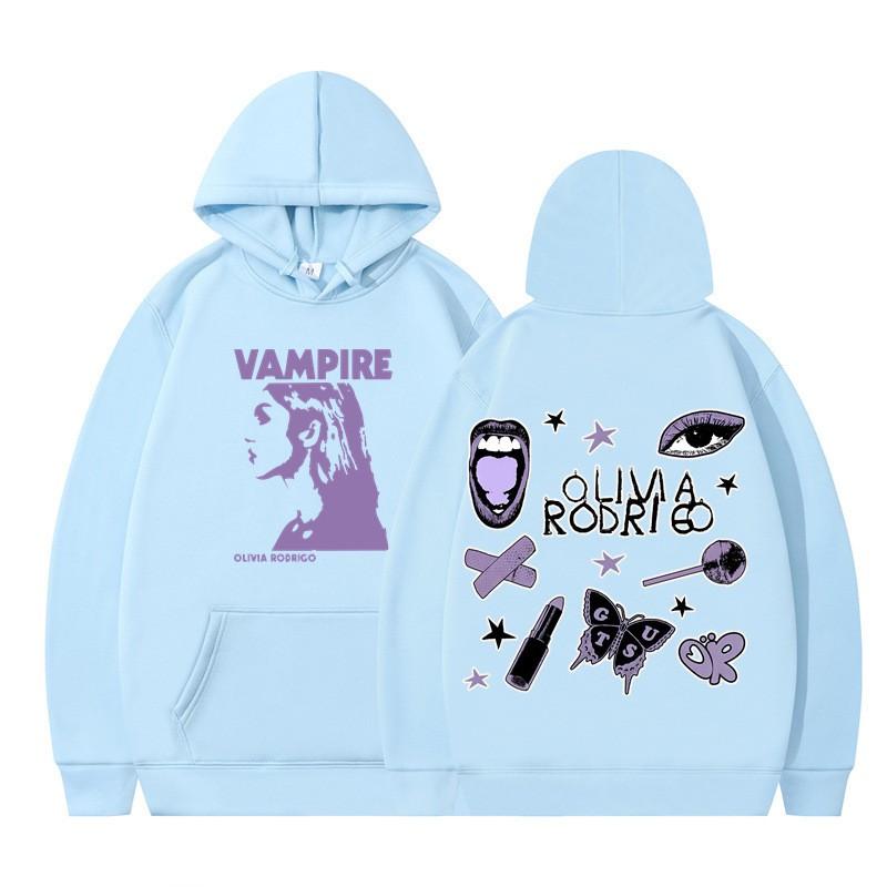Olivia Rodrigo Graphic Hoodie Women Men Teens Loose Fit Cotton Blend Winter Warm Pullover Sweatshirt