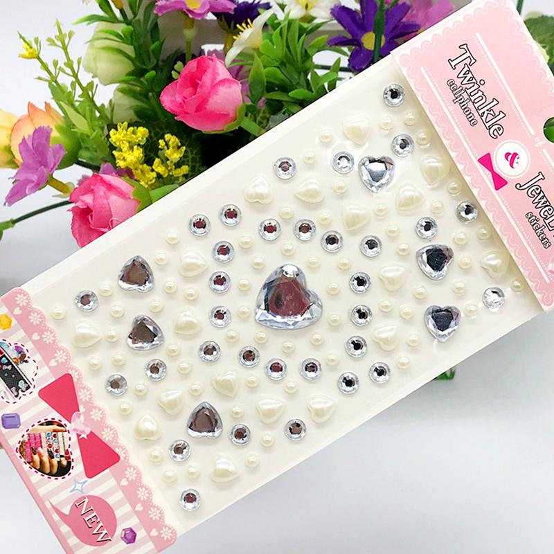 1PC Rhinestone Decorative Adhesive Gems Glitter Party Makeupy Body Face DIY Jewel Tattoo Sticker Plum Blossom