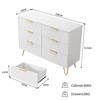 Commode - SOMUBI - Diamond Model - 6 Drawers - Elegant Design - White