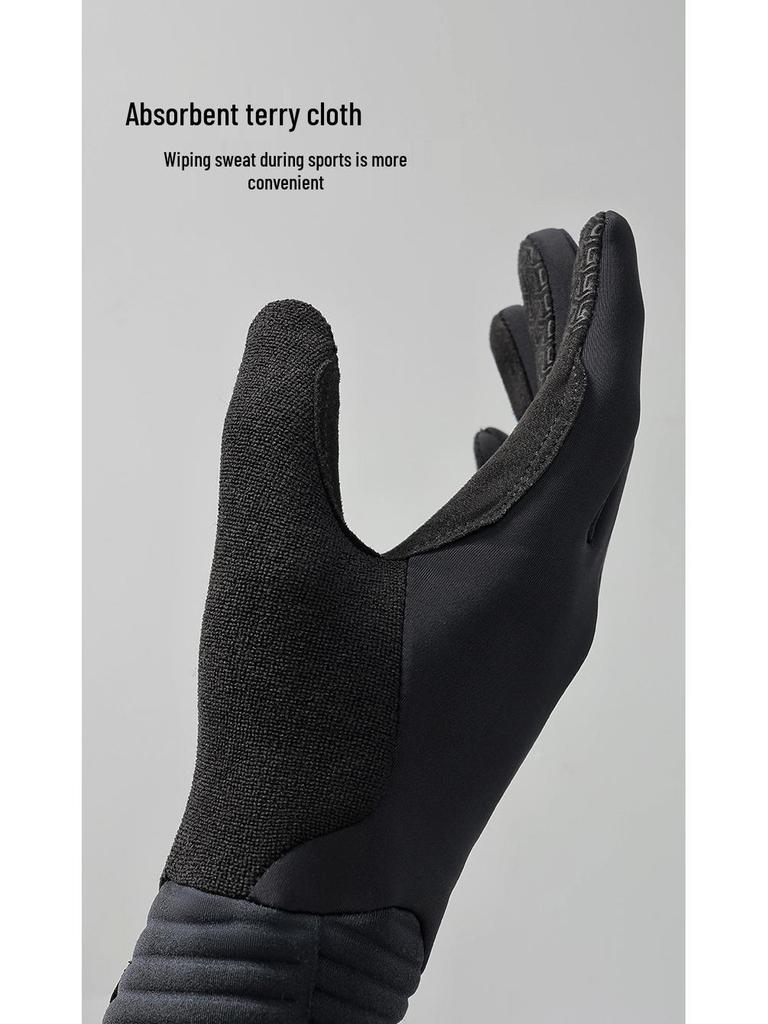 Unisex Fleece Cycling Gloves for Autumn & Winter – Warm, Non-Slip, Outdoor Sports Glove for Road Biking (DB75)