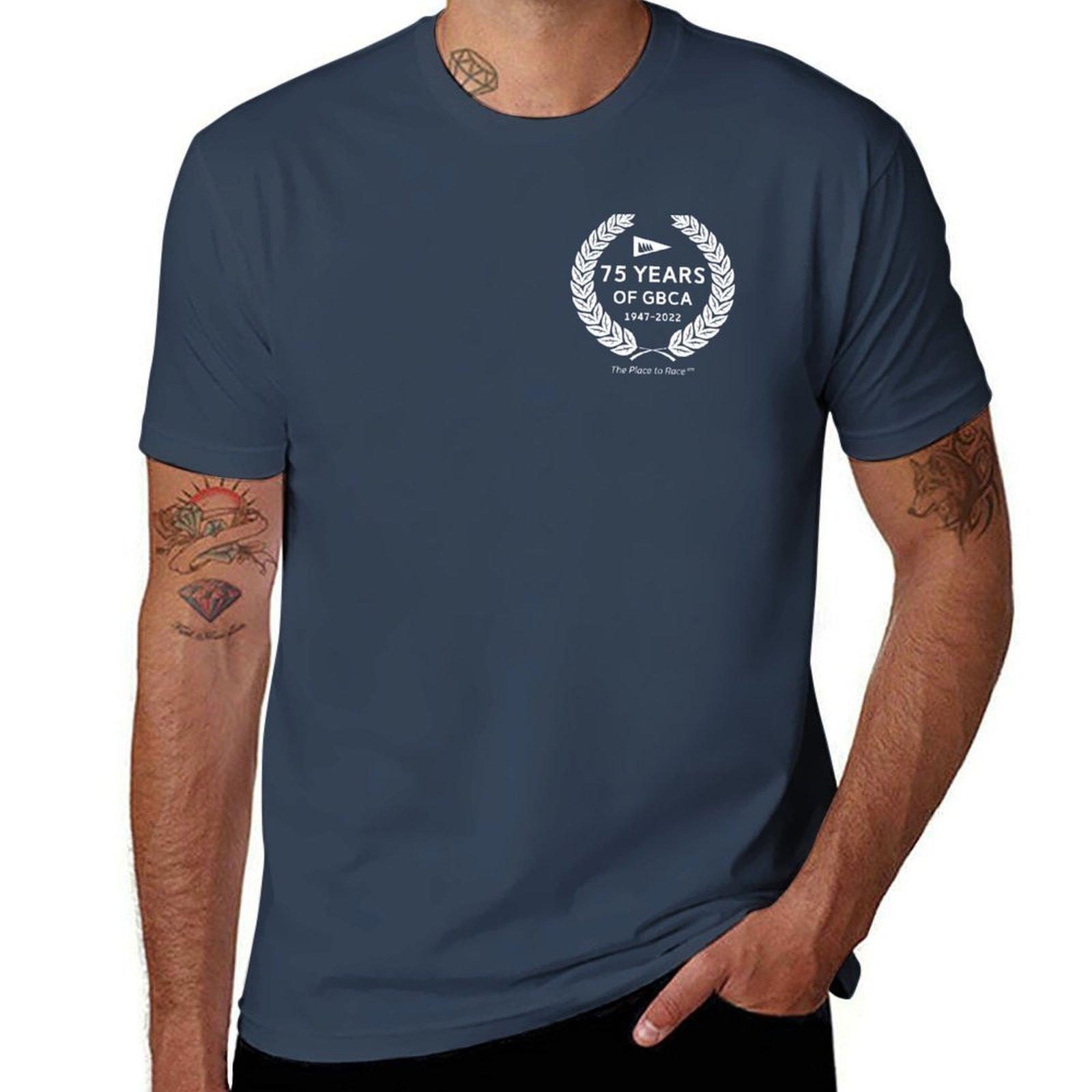 75th Anniversary Laurel TShirt Basic Short Sleeve Cotton Blend TShirt S
