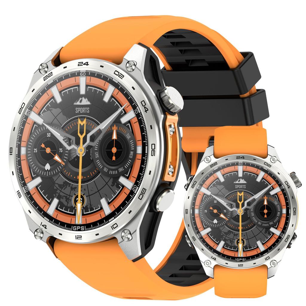 New GPS Offline Map SmartWatch 4GB Memory Altitude Compass Flashlight Fitness Tracker Outdoor 3ATM Smartwatch for Men
