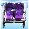 Double Stroller Rain Cover Universal Weather Shield for Side by Side Baby Stroller Waterproof Twin Pram Pushchair Raincoat Baby Outdoor Activities