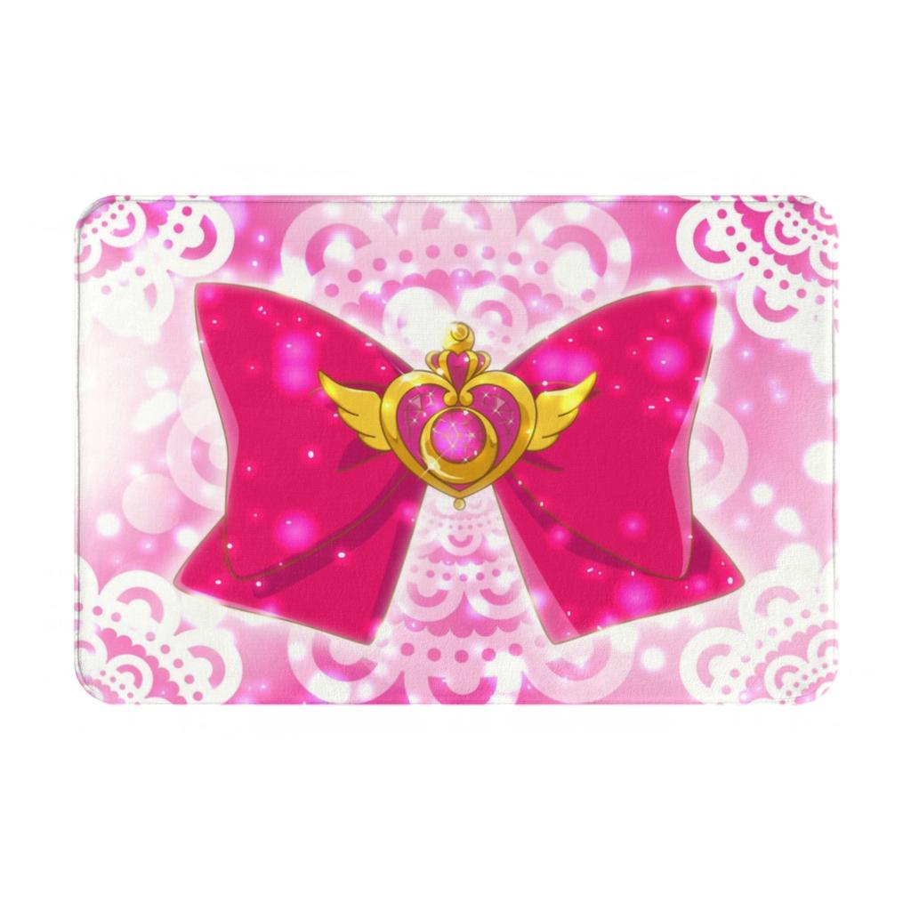 Crisis Moon Compact Floor Door Kitchen Bath Mats Anti-Slip Indoor Sailor Moon Doormat Toilet Entrance Carpet Rug