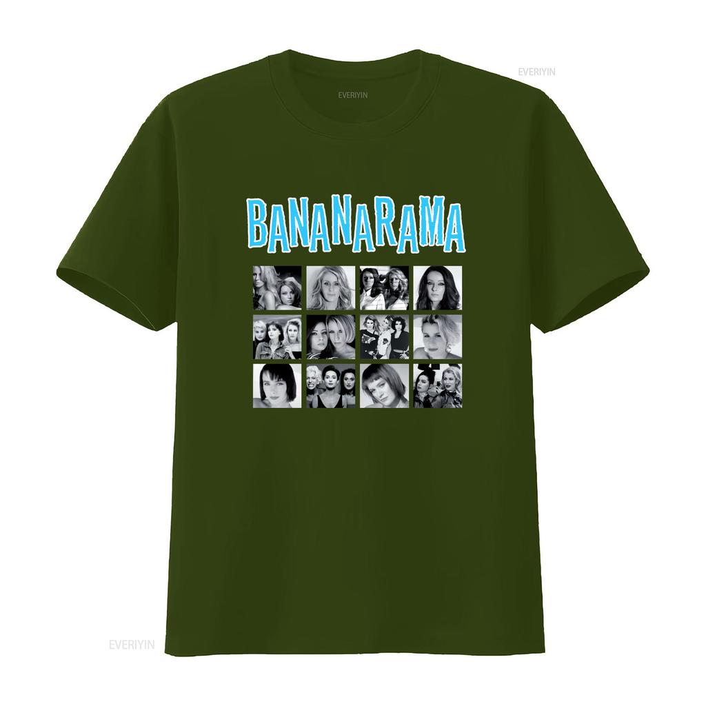 Bananarama Collage T-Shirt Schwarz Baumwolle Unisex Größe S Bis 2345xl Nb608 Vintage Gewaschen Bequemes Oberteil Für Den Alltag Unisex