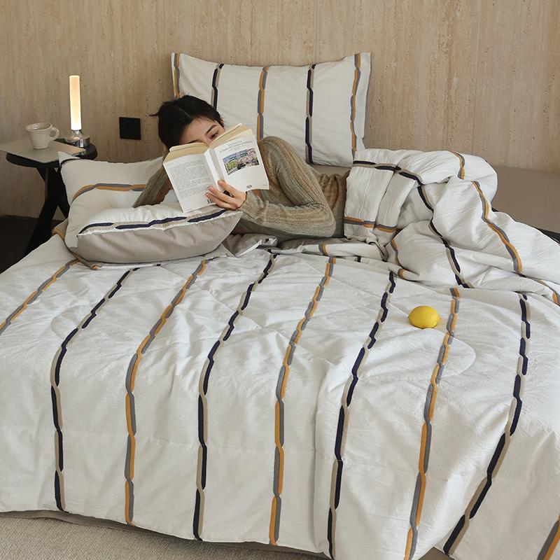 Mling Yarn-Dyed Jacquard Summer Quilt
