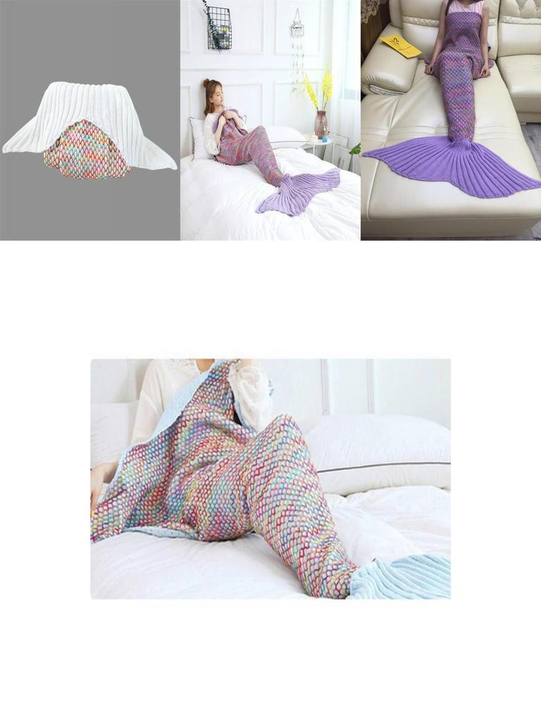Mermaid Tail Blanket For Kids And Adults With Fleece Material Perfect For Spring And Autumn Cozy Comfort