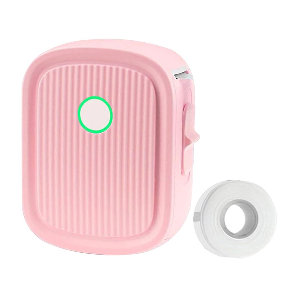 Thermischer Etikettendrucker 203dpi 12mm Druck Mini Wiederaufladbar APP-Steuerung BT Etikettenersteller mit 1 Rolle