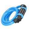 Bicycle Password Lock 5Digit Code Combination Lock Bike Security Antitheft Ring Lock(Blue )