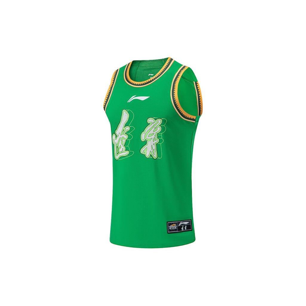 Баскетбольная майка Li Ning CBA Collection, фанатская версия, мужская, полевой зеленый AAYU577-1 XL