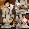Stuffed Plush Animals Playthings Hand Finger Story Puppet Kawaii Dolls Learning Infant Playthings Duck Lamb Cow Dog Horse Kids Toy Gift Idea