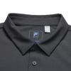 FILA Blue Fashion Classic Simple Business Casual Versatile Comfortable Short Sleeve Polo Shirt Men tops Deep-Charcoal-Gray F11M612107FCC