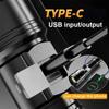 100000LM High Strong Power Led Flashlights Tactical Torch with Display Light USB Charging Camping Fishing Emergency Zoom Lantern