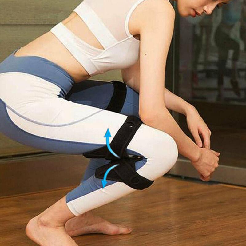 1 Pair Knee Protection Booster Power Support Knee Pads Powerful Rebound Spring Force Sports Reduces Soreness Cold Leg Protection