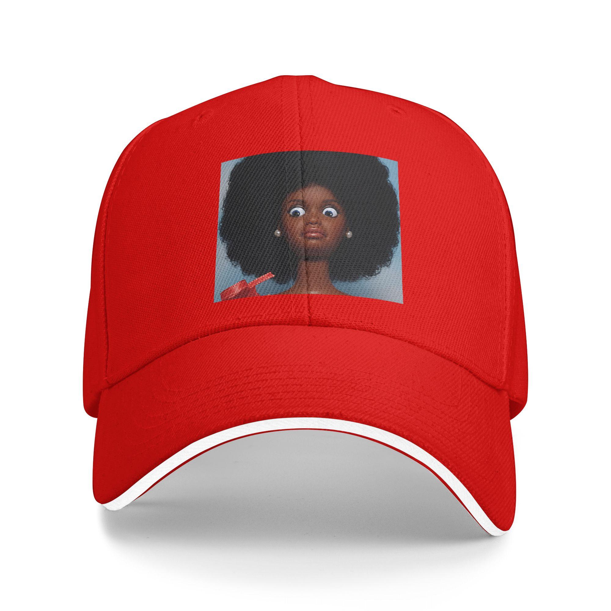 

Black Girls Disgusted Doll Face Meme Casual Baseball Cap Summer Trucker Hat Adjustable FeUnisex Unisex Fashion Baseball Caps One Size